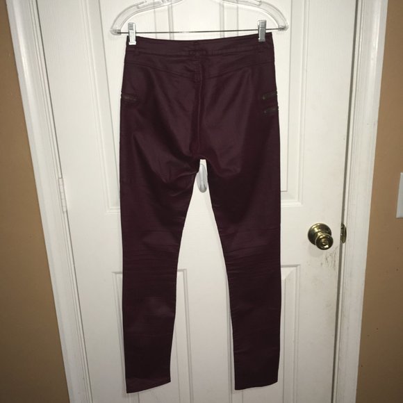 Divided H&M, Faux Leather Skinny Pants, Size 4 C3 - Picture 4 of 8